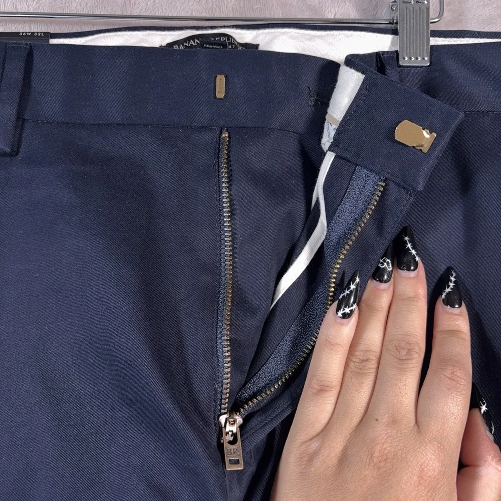 Banana Replubic Rapid Movements Chino Pants Mens Size 32x31 Blue Straight‎